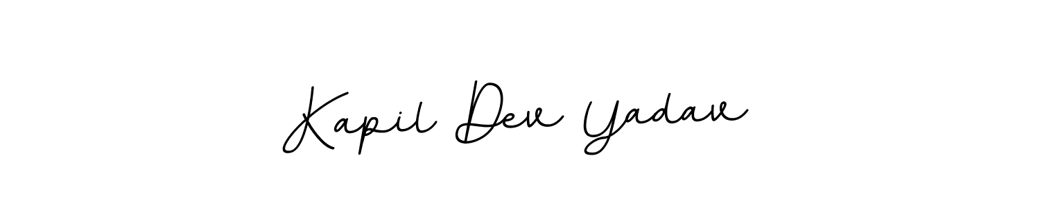 Use a signature maker to create a handwritten signature online. With this signature software, you can design (BallpointsItalic-DORy9) your own signature for name Kapil Dev Yadav. Kapil Dev Yadav signature style 11 images and pictures png