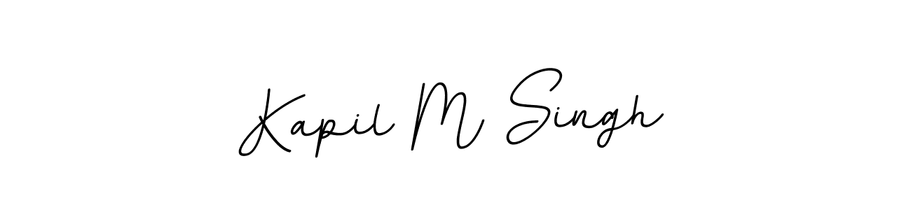 Design your own signature with our free online signature maker. With this signature software, you can create a handwritten (BallpointsItalic-DORy9) signature for name Kapil M Singh. Kapil M Singh signature style 11 images and pictures png