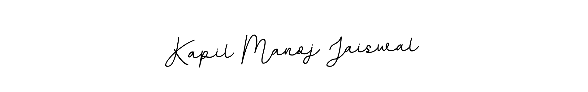 Create a beautiful signature design for name Kapil Manoj Jaiswal. With this signature (BallpointsItalic-DORy9) fonts, you can make a handwritten signature for free. Kapil Manoj Jaiswal signature style 11 images and pictures png