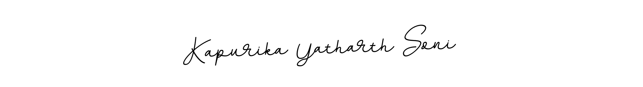 Use a signature maker to create a handwritten signature online. With this signature software, you can design (BallpointsItalic-DORy9) your own signature for name Kapurika Yatharth Soni. Kapurika Yatharth Soni signature style 11 images and pictures png