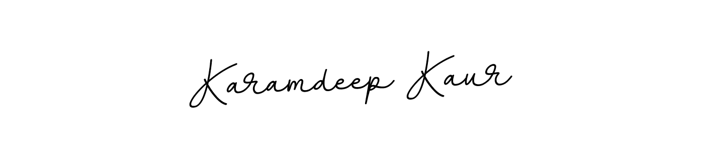 Karamdeep Kaur stylish signature style. Best Handwritten Sign (BallpointsItalic-DORy9) for my name. Handwritten Signature Collection Ideas for my name Karamdeep Kaur. Karamdeep Kaur signature style 11 images and pictures png