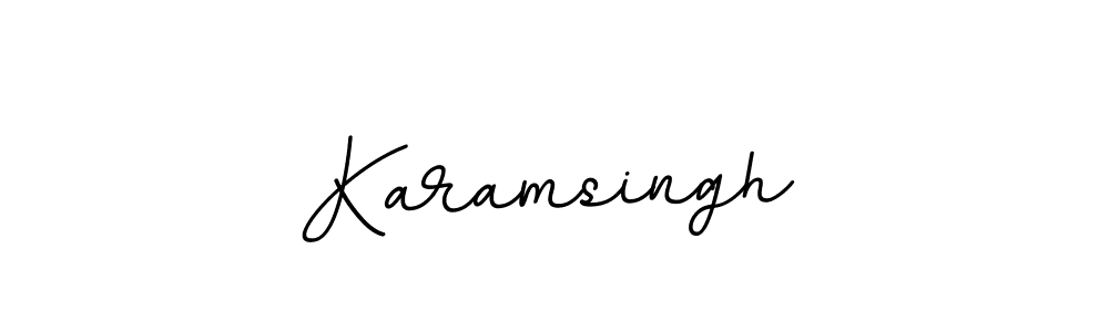 The best way (BallpointsItalic-DORy9) to make a short signature is to pick only two or three words in your name. The name Karamsingh include a total of six letters. For converting this name. Karamsingh signature style 11 images and pictures png