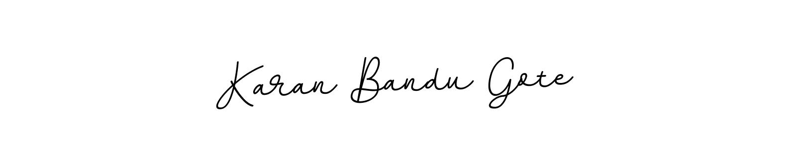 if you are searching for the best signature style for your name Karan Bandu Gote. so please give up your signature search. here we have designed multiple signature styles  using BallpointsItalic-DORy9. Karan Bandu Gote signature style 11 images and pictures png