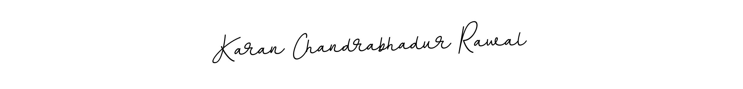 Create a beautiful signature design for name Karan Chandrabhadur Rawal. With this signature (BallpointsItalic-DORy9) fonts, you can make a handwritten signature for free. Karan Chandrabhadur Rawal signature style 11 images and pictures png