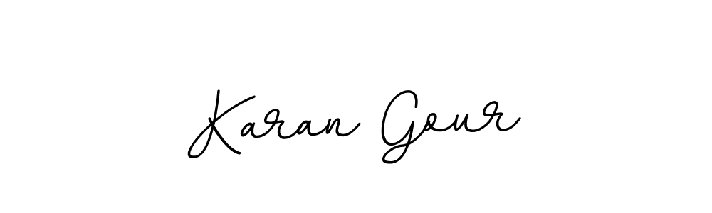 How to make Karan Gour signature? BallpointsItalic-DORy9 is a professional autograph style. Create handwritten signature for Karan Gour name. Karan Gour signature style 11 images and pictures png