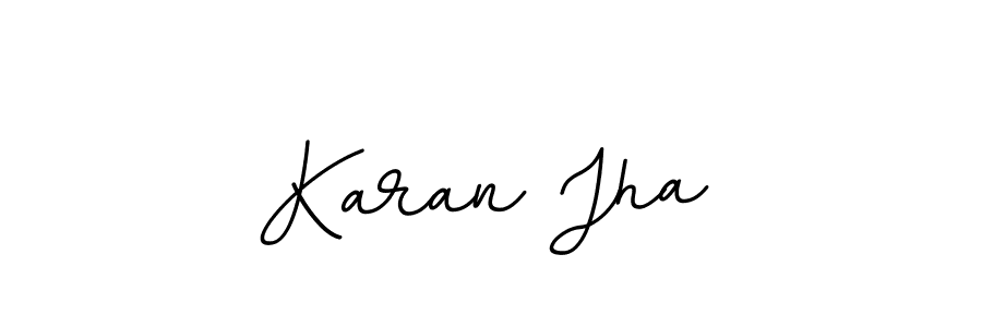 The best way (BallpointsItalic-DORy9) to make a short signature is to pick only two or three words in your name. The name Karan Jha include a total of six letters. For converting this name. Karan Jha signature style 11 images and pictures png