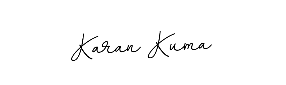 Create a beautiful signature design for name Karan Kuma. With this signature (BallpointsItalic-DORy9) fonts, you can make a handwritten signature for free. Karan Kuma signature style 11 images and pictures png