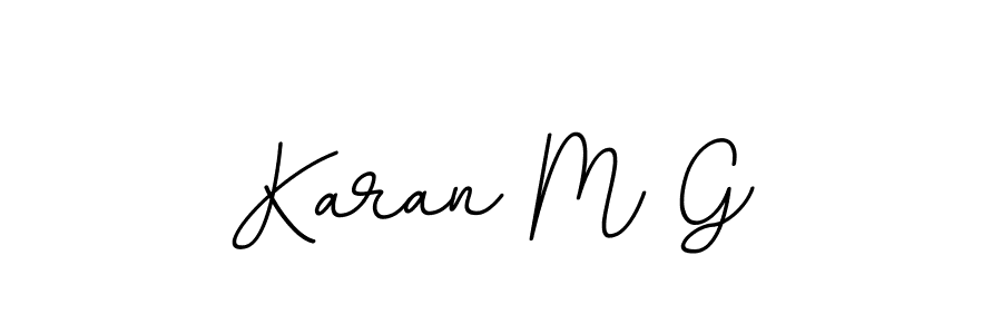 How to Draw Karan M G signature style? BallpointsItalic-DORy9 is a latest design signature styles for name Karan M G. Karan M G signature style 11 images and pictures png