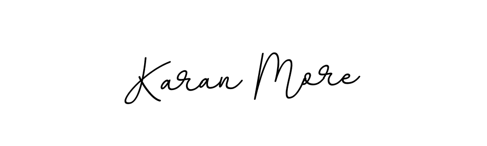 Create a beautiful signature design for name Karan More. With this signature (BallpointsItalic-DORy9) fonts, you can make a handwritten signature for free. Karan More signature style 11 images and pictures png