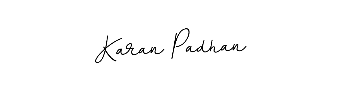 You should practise on your own different ways (BallpointsItalic-DORy9) to write your name (Karan Padhan) in signature. don't let someone else do it for you. Karan Padhan signature style 11 images and pictures png