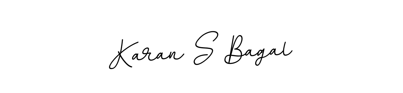 Create a beautiful signature design for name Karan S Bagal. With this signature (BallpointsItalic-DORy9) fonts, you can make a handwritten signature for free. Karan S Bagal signature style 11 images and pictures png