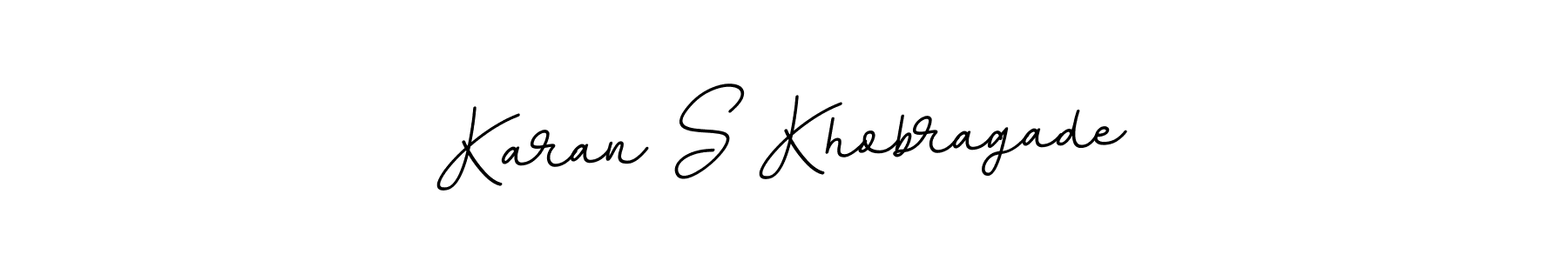 Design your own signature with our free online signature maker. With this signature software, you can create a handwritten (BallpointsItalic-DORy9) signature for name Karan S Khobragade. Karan S Khobragade signature style 11 images and pictures png