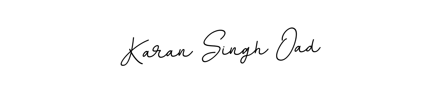 This is the best signature style for the Karan Singh Oad name. Also you like these signature font (BallpointsItalic-DORy9). Mix name signature. Karan Singh Oad signature style 11 images and pictures png