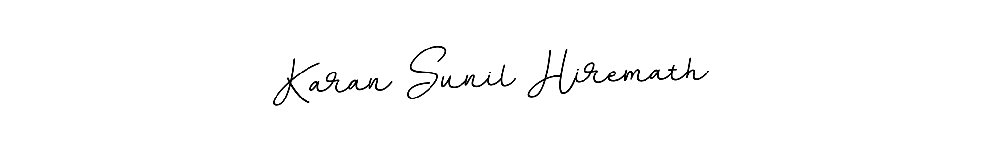 Use a signature maker to create a handwritten signature online. With this signature software, you can design (BallpointsItalic-DORy9) your own signature for name Karan Sunil Hiremath. Karan Sunil Hiremath signature style 11 images and pictures png