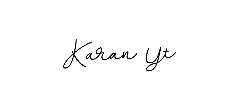 It looks lik you need a new signature style for name Karan Yt. Design unique handwritten (BallpointsItalic-DORy9) signature with our free signature maker in just a few clicks. Karan Yt signature style 11 images and pictures png