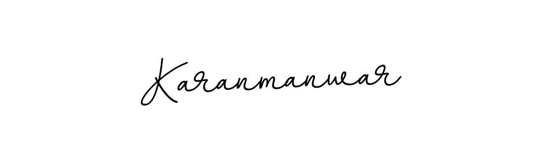 Design your own signature with our free online signature maker. With this signature software, you can create a handwritten (BallpointsItalic-DORy9) signature for name Karanmanwar. Karanmanwar signature style 11 images and pictures png