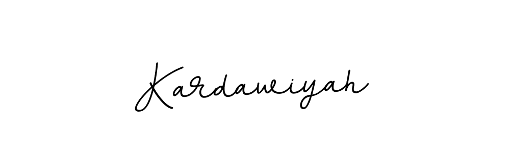 Use a signature maker to create a handwritten signature online. With this signature software, you can design (BallpointsItalic-DORy9) your own signature for name Kardawiyah. Kardawiyah signature style 11 images and pictures png