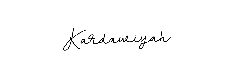 Design your own signature with our free online signature maker. With this signature software, you can create a handwritten (BallpointsItalic-DORy9) signature for name Kardawiyah. Kardawiyah signature style 11 images and pictures png