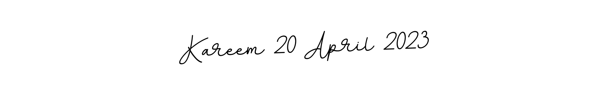 Make a short Kareem 20 April 2023 signature style. Manage your documents anywhere anytime using BallpointsItalic-DORy9. Create and add eSignatures, submit forms, share and send files easily. Kareem 20 April 2023 signature style 11 images and pictures png