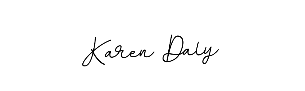 Karen Daly stylish signature style. Best Handwritten Sign (BallpointsItalic-DORy9) for my name. Handwritten Signature Collection Ideas for my name Karen Daly. Karen Daly signature style 11 images and pictures png