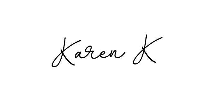 Also we have Karen K name is the best signature style. Create professional handwritten signature collection using BallpointsItalic-DORy9 autograph style. Karen K signature style 11 images and pictures png