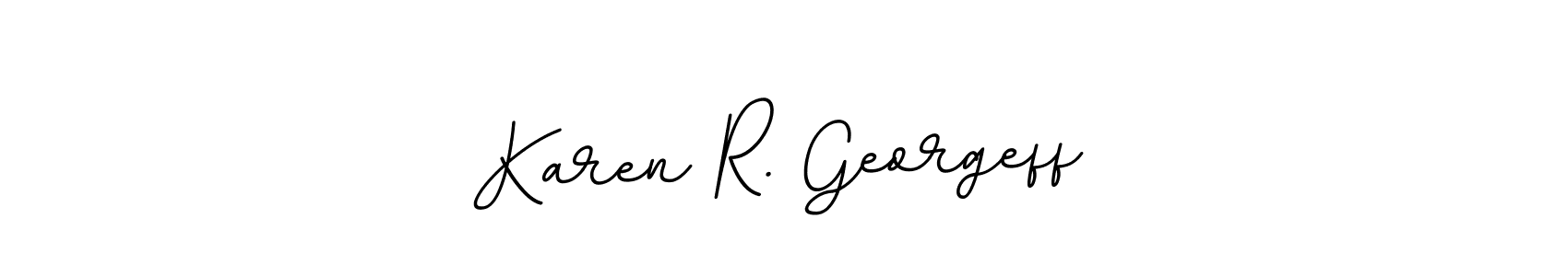 How to Draw Karen R. Georgeff signature style? BallpointsItalic-DORy9 is a latest design signature styles for name Karen R. Georgeff. Karen R. Georgeff signature style 11 images and pictures png