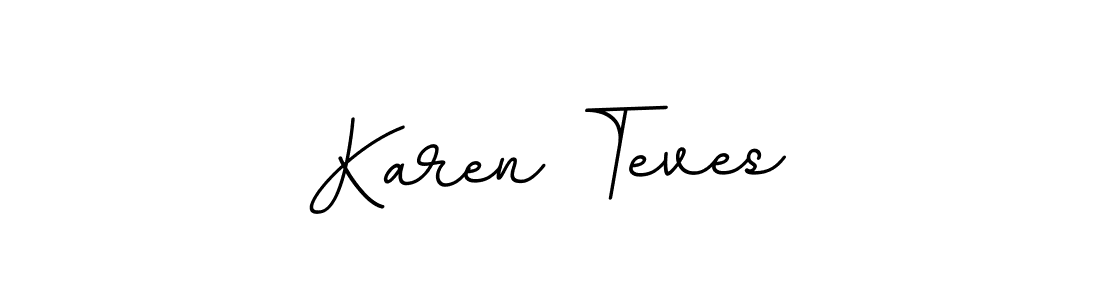 Design your own signature with our free online signature maker. With this signature software, you can create a handwritten (BallpointsItalic-DORy9) signature for name Karen Teves. Karen Teves signature style 11 images and pictures png