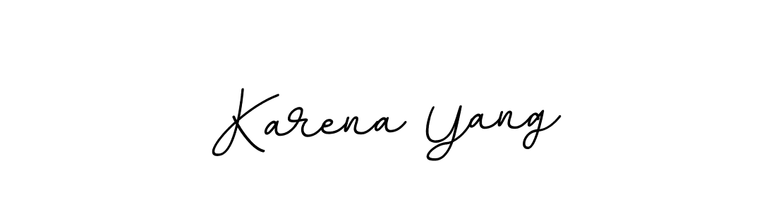 Use a signature maker to create a handwritten signature online. With this signature software, you can design (BallpointsItalic-DORy9) your own signature for name Karena Yang. Karena Yang signature style 11 images and pictures png