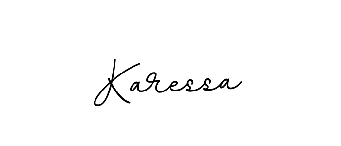 How to make Karessa name signature. Use BallpointsItalic-DORy9 style for creating short signs online. This is the latest handwritten sign. Karessa signature style 11 images and pictures png