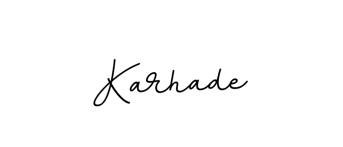 How to make Karhade name signature. Use BallpointsItalic-DORy9 style for creating short signs online. This is the latest handwritten sign. Karhade signature style 11 images and pictures png