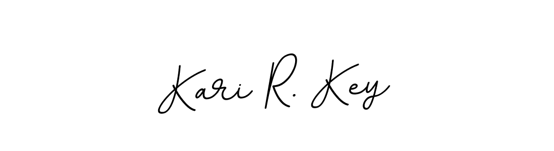 You should practise on your own different ways (BallpointsItalic-DORy9) to write your name (Kari R. Key) in signature. don't let someone else do it for you. Kari R. Key signature style 11 images and pictures png