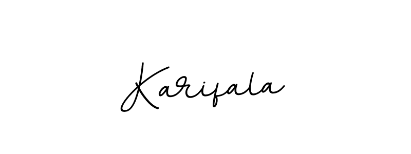 Use a signature maker to create a handwritten signature online. With this signature software, you can design (BallpointsItalic-DORy9) your own signature for name Karifala. Karifala signature style 11 images and pictures png