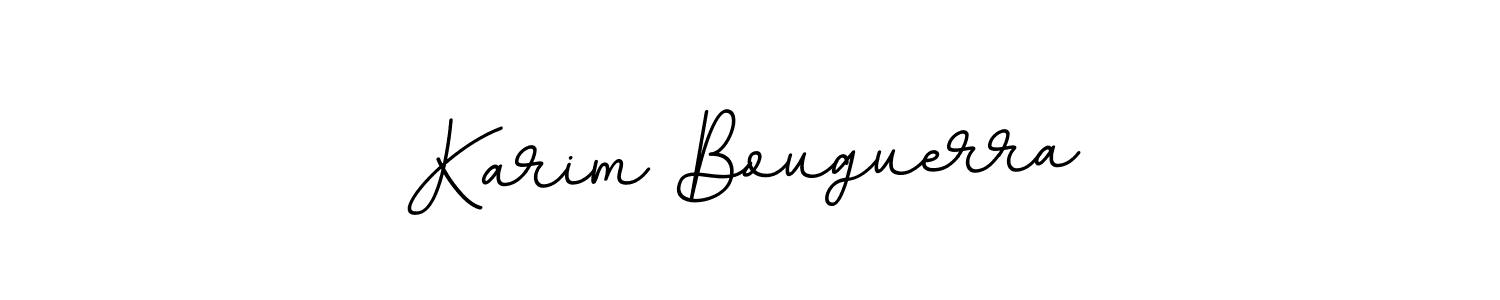 Use a signature maker to create a handwritten signature online. With this signature software, you can design (BallpointsItalic-DORy9) your own signature for name Karim Bouguerra. Karim Bouguerra signature style 11 images and pictures png
