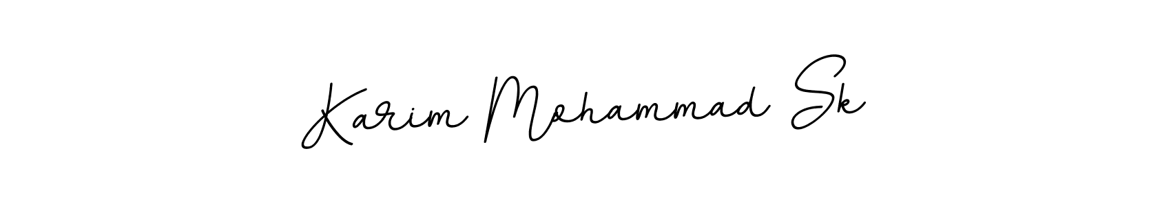 You should practise on your own different ways (BallpointsItalic-DORy9) to write your name (Karim Mohammad Sk) in signature. don't let someone else do it for you. Karim Mohammad Sk signature style 11 images and pictures png