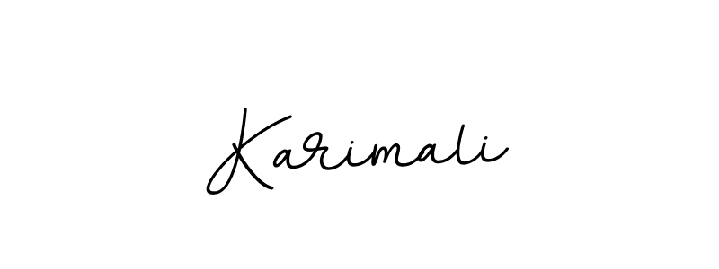 Use a signature maker to create a handwritten signature online. With this signature software, you can design (BallpointsItalic-DORy9) your own signature for name Karimali. Karimali signature style 11 images and pictures png