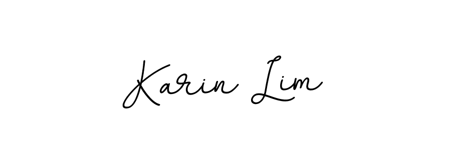 Make a beautiful signature design for name Karin Lim. With this signature (BallpointsItalic-DORy9) style, you can create a handwritten signature for free. Karin Lim signature style 11 images and pictures png