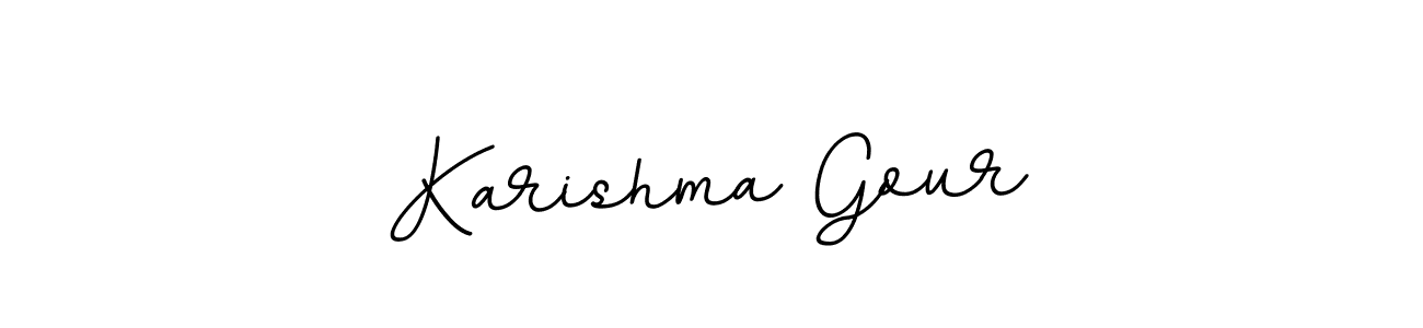 Design your own signature with our free online signature maker. With this signature software, you can create a handwritten (BallpointsItalic-DORy9) signature for name Karishma Gour. Karishma Gour signature style 11 images and pictures png