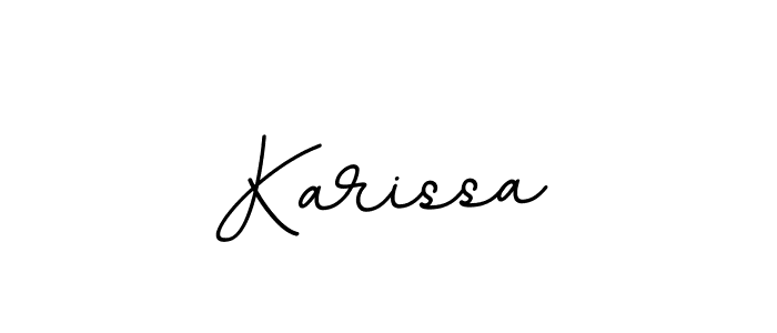 How to make Karissa name signature. Use BallpointsItalic-DORy9 style for creating short signs online. This is the latest handwritten sign. Karissa signature style 11 images and pictures png