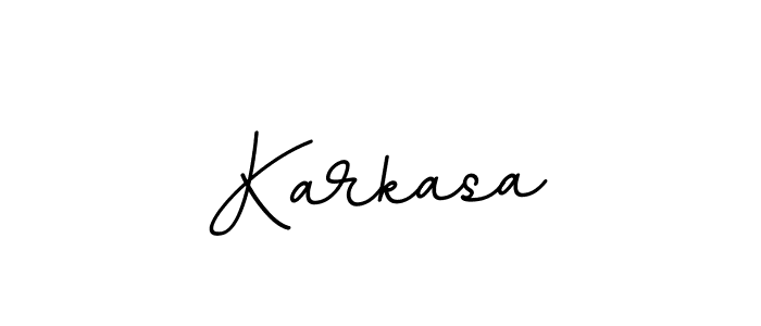 Make a beautiful signature design for name Karkasa. With this signature (BallpointsItalic-DORy9) style, you can create a handwritten signature for free. Karkasa signature style 11 images and pictures png