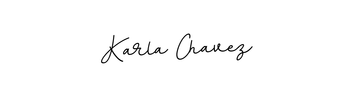 Make a beautiful signature design for name Karla Chavez. With this signature (BallpointsItalic-DORy9) style, you can create a handwritten signature for free. Karla Chavez signature style 11 images and pictures png