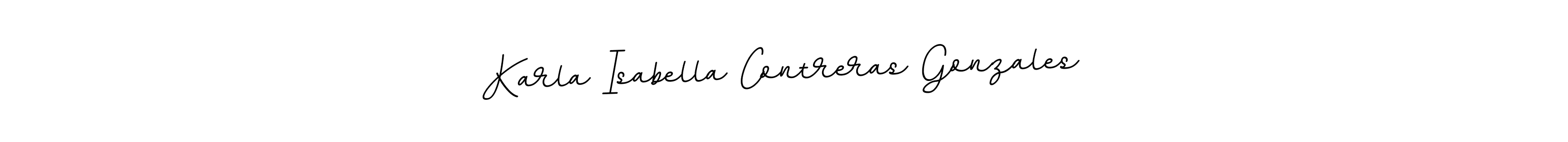 Also You can easily find your signature by using the search form. We will create Karla Isabella Contreras Gonzales name handwritten signature images for you free of cost using BallpointsItalic-DORy9 sign style. Karla Isabella Contreras Gonzales signature style 11 images and pictures png