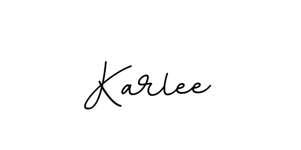 You should practise on your own different ways (BallpointsItalic-DORy9) to write your name (Karlee) in signature. don't let someone else do it for you. Karlee signature style 11 images and pictures png