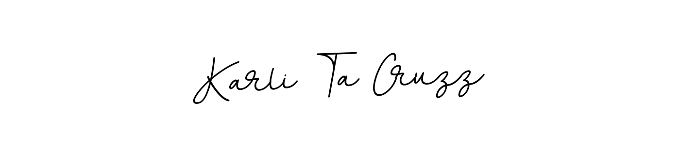 The best way (BallpointsItalic-DORy9) to make a short signature is to pick only two or three words in your name. The name Karli Ta Cruzz include a total of six letters. For converting this name. Karli Ta Cruzz signature style 11 images and pictures png