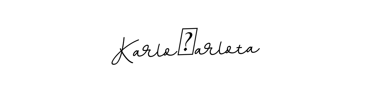 How to make KarloŠarlota signature? BallpointsItalic-DORy9 is a professional autograph style. Create handwritten signature for KarloŠarlota name. KarloŠarlota signature style 11 images and pictures png