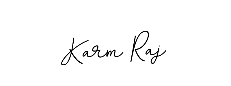 Make a beautiful signature design for name Karm Raj. With this signature (BallpointsItalic-DORy9) style, you can create a handwritten signature for free. Karm Raj signature style 11 images and pictures png