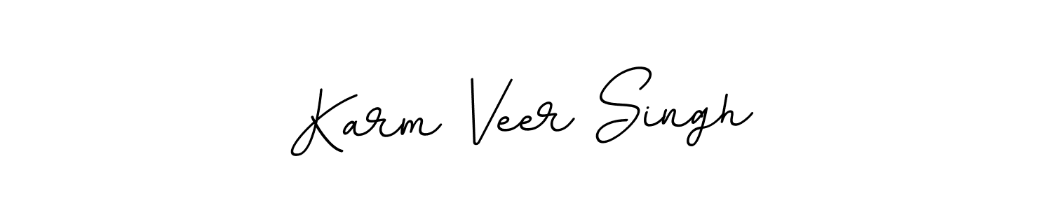 It looks lik you need a new signature style for name Karm Veer Singh. Design unique handwritten (BallpointsItalic-DORy9) signature with our free signature maker in just a few clicks. Karm Veer Singh signature style 11 images and pictures png