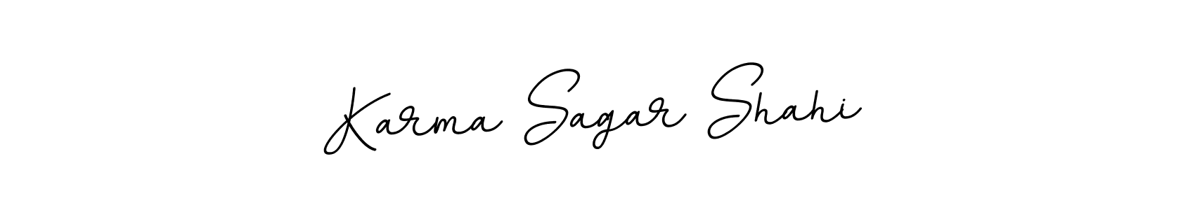 Also we have Karma Sagar Shahi name is the best signature style. Create professional handwritten signature collection using BallpointsItalic-DORy9 autograph style. Karma Sagar Shahi signature style 11 images and pictures png