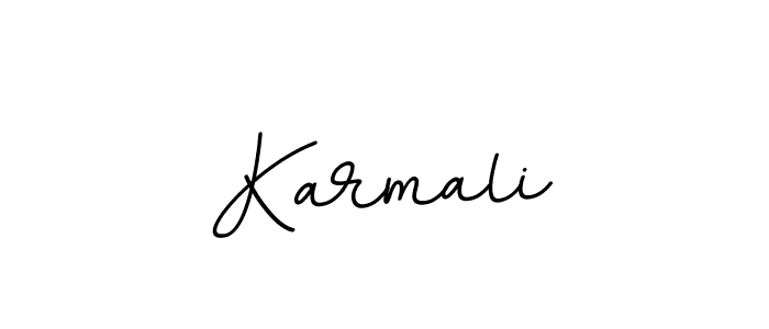 Create a beautiful signature design for name Karmali. With this signature (BallpointsItalic-DORy9) fonts, you can make a handwritten signature for free. Karmali signature style 11 images and pictures png