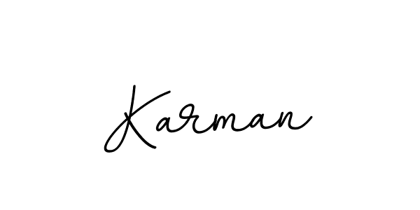 Use a signature maker to create a handwritten signature online. With this signature software, you can design (BallpointsItalic-DORy9) your own signature for name Karman. Karman signature style 11 images and pictures png