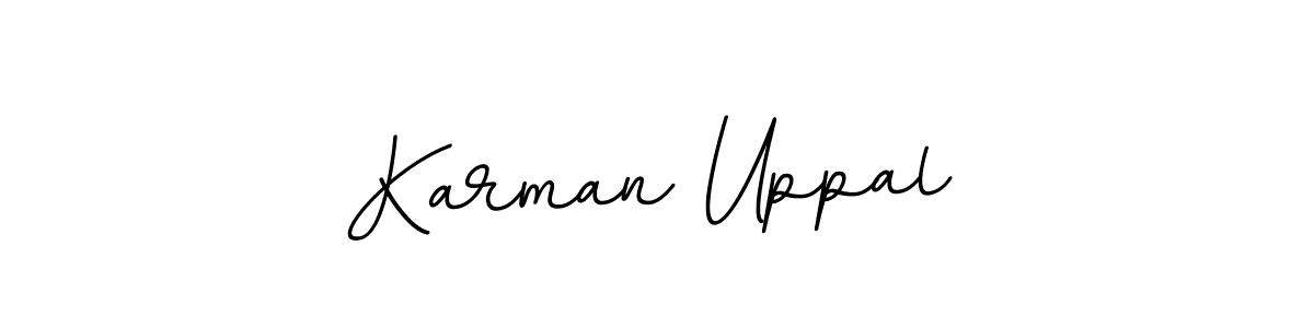 Design your own signature with our free online signature maker. With this signature software, you can create a handwritten (BallpointsItalic-DORy9) signature for name Karman Uppal. Karman Uppal signature style 11 images and pictures png